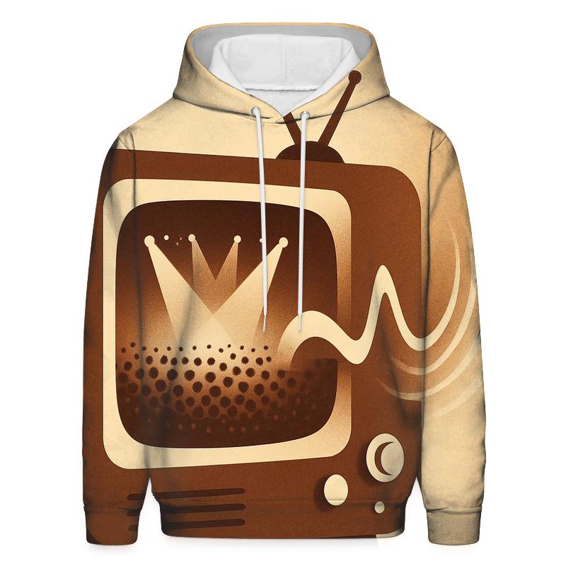 Retro TV Stage Portal hoodie trends