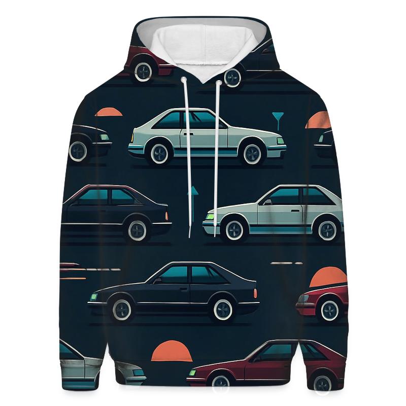 Chrome Sport Coupe Night Drive Icons custom hoodies