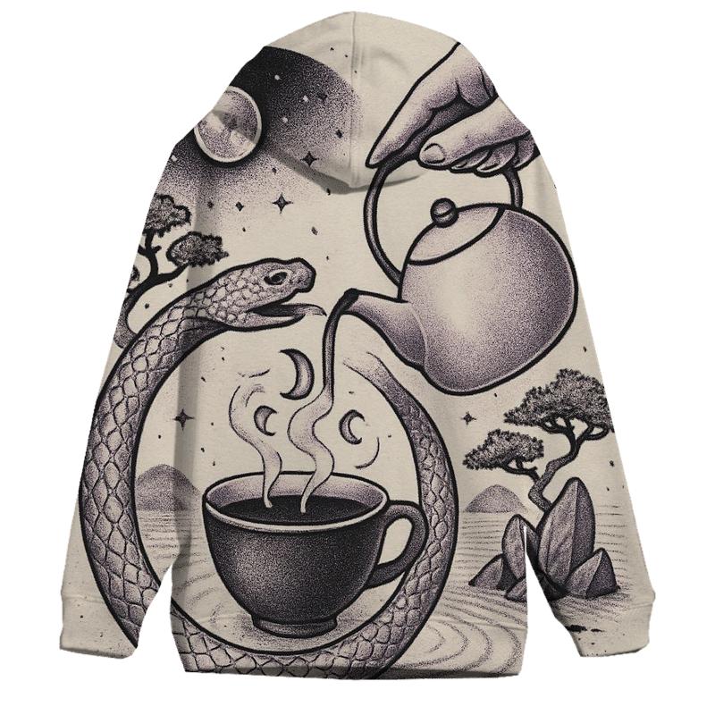 The Lunar Tea Ceremony Ouroboros hoodie styles