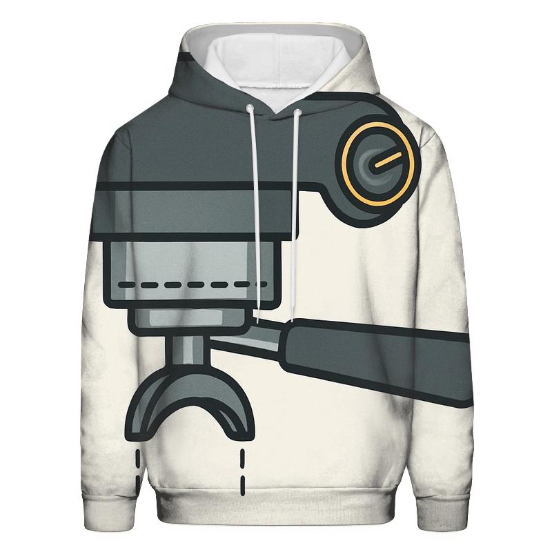 Espresso Machine Cutaway embroidered hoodies