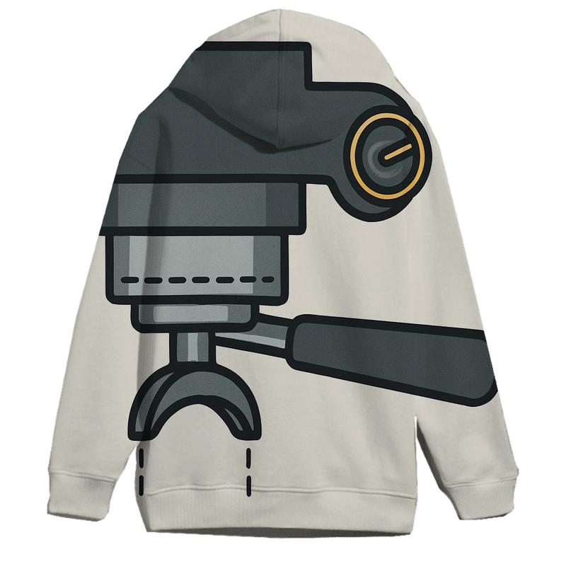 Espresso Machine Cutaway embroidered hoodies