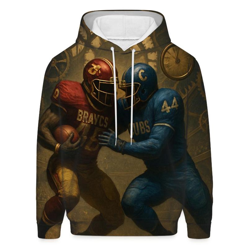 Clockwork Coliseum Collision Braves Versus Cubs zip-up hoodies