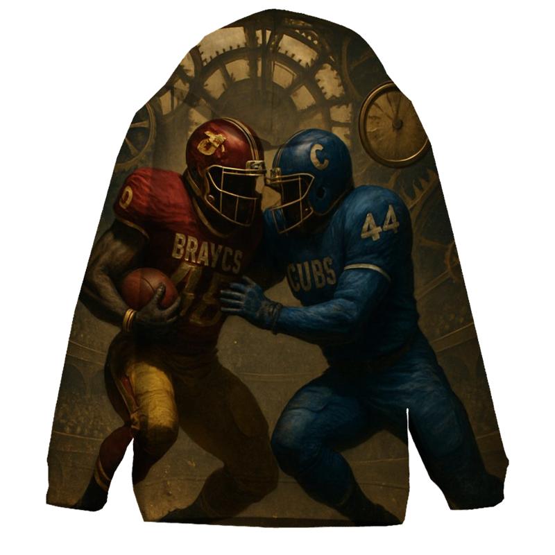 Clockwork Coliseum Collision Braves Versus Cubs zip-up hoodies