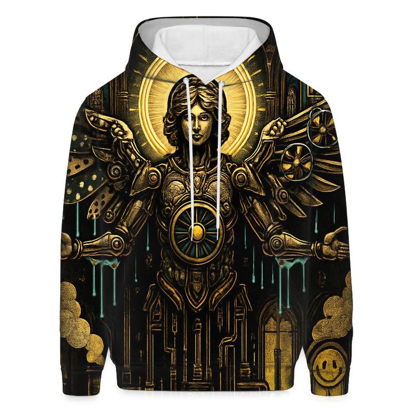 The Polka Dot Seraph Engine pullover hoodies