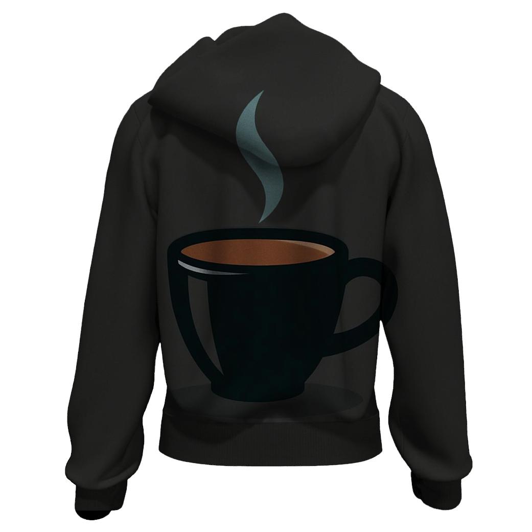 Aurora Espresso Crest zip-up hoodies