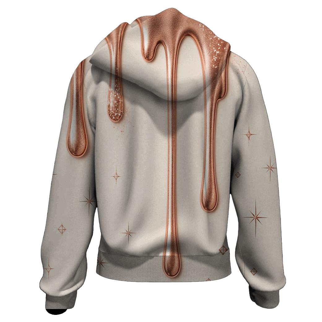 Rose Gold Meteor Drip hoodies fashion