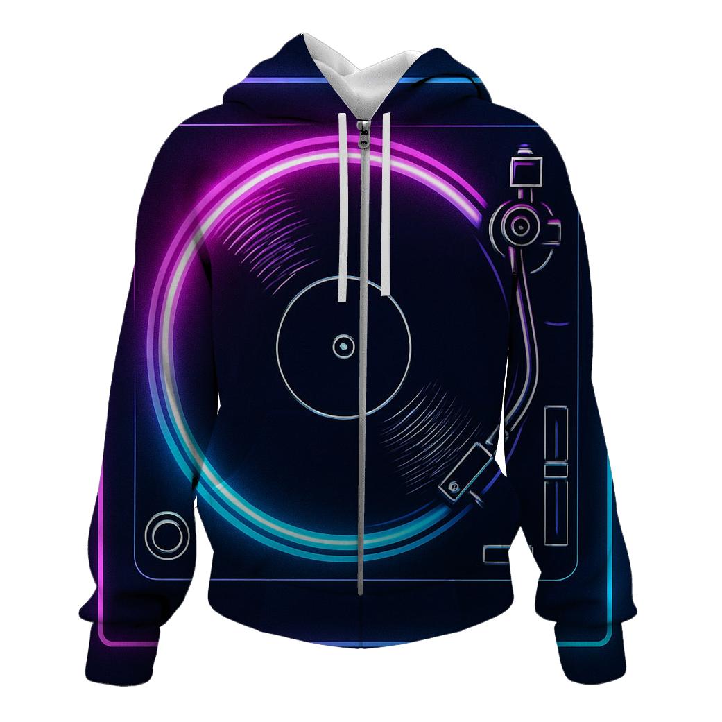 Neon Marquee Turntable hoodie designs