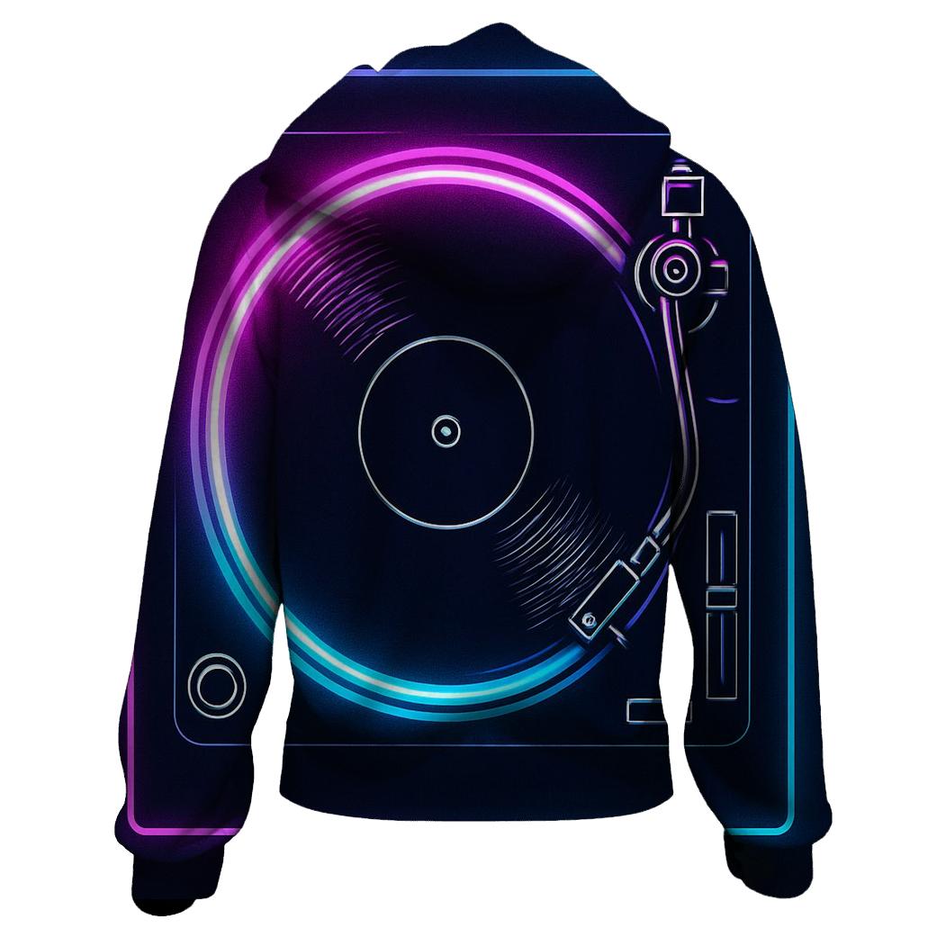 Neon Marquee Turntable hoodie designs