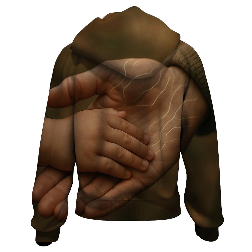 The Map In Her Palm A Lifetime Of Directions Without A Word zip-up hoodies