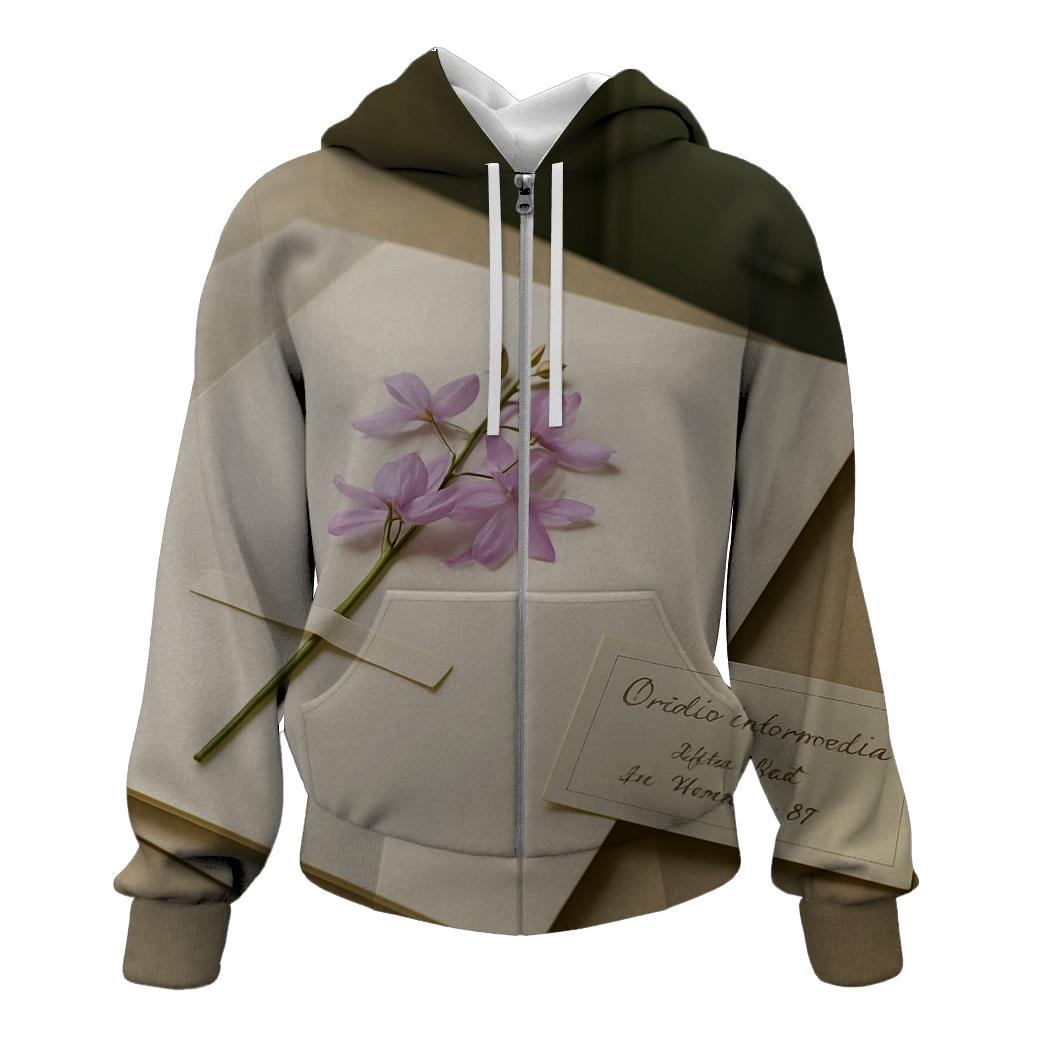 Herbarium Press With Fresh Orchid Specimen And Labels hoodie designs