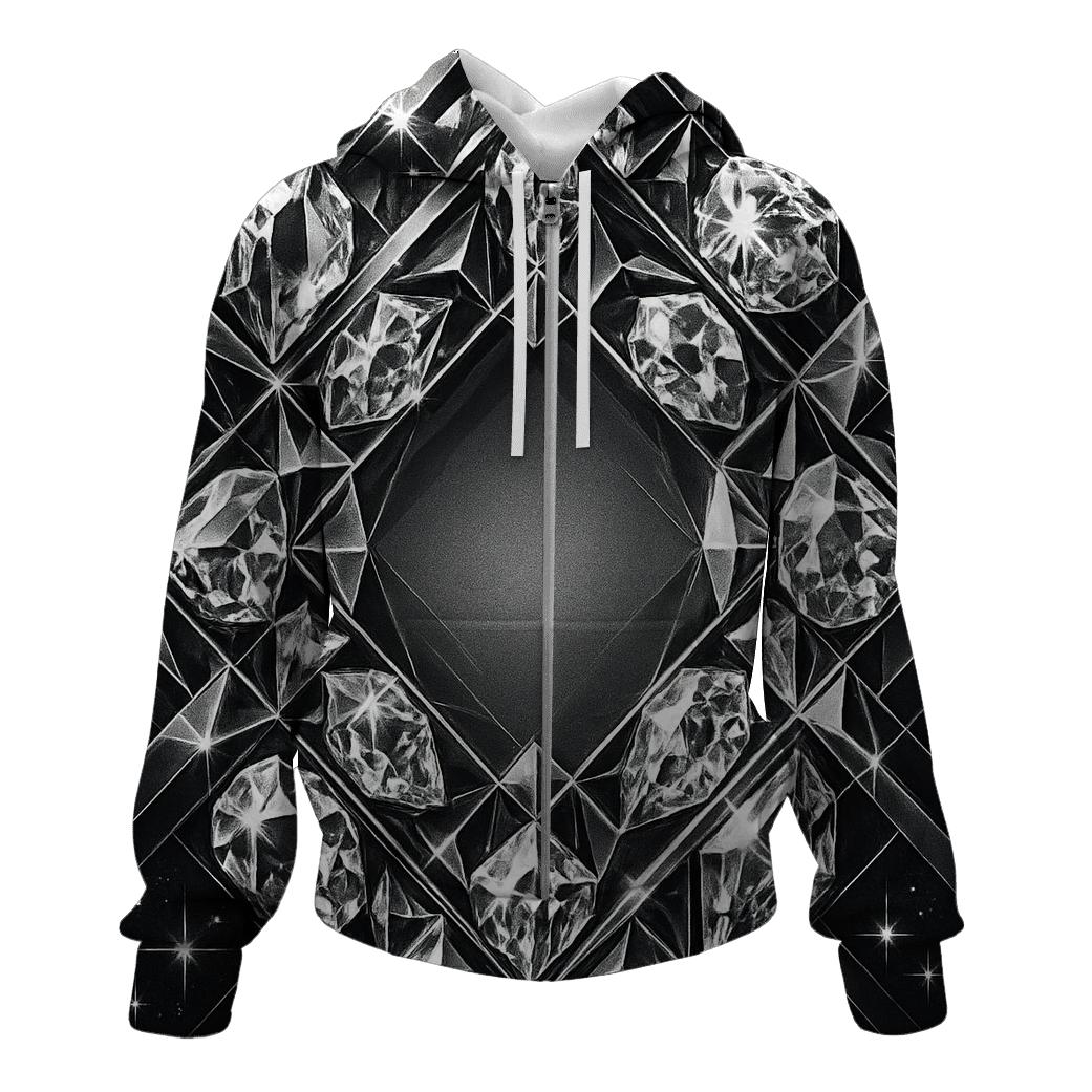 Charcoal Prism Lattice hoodie designs