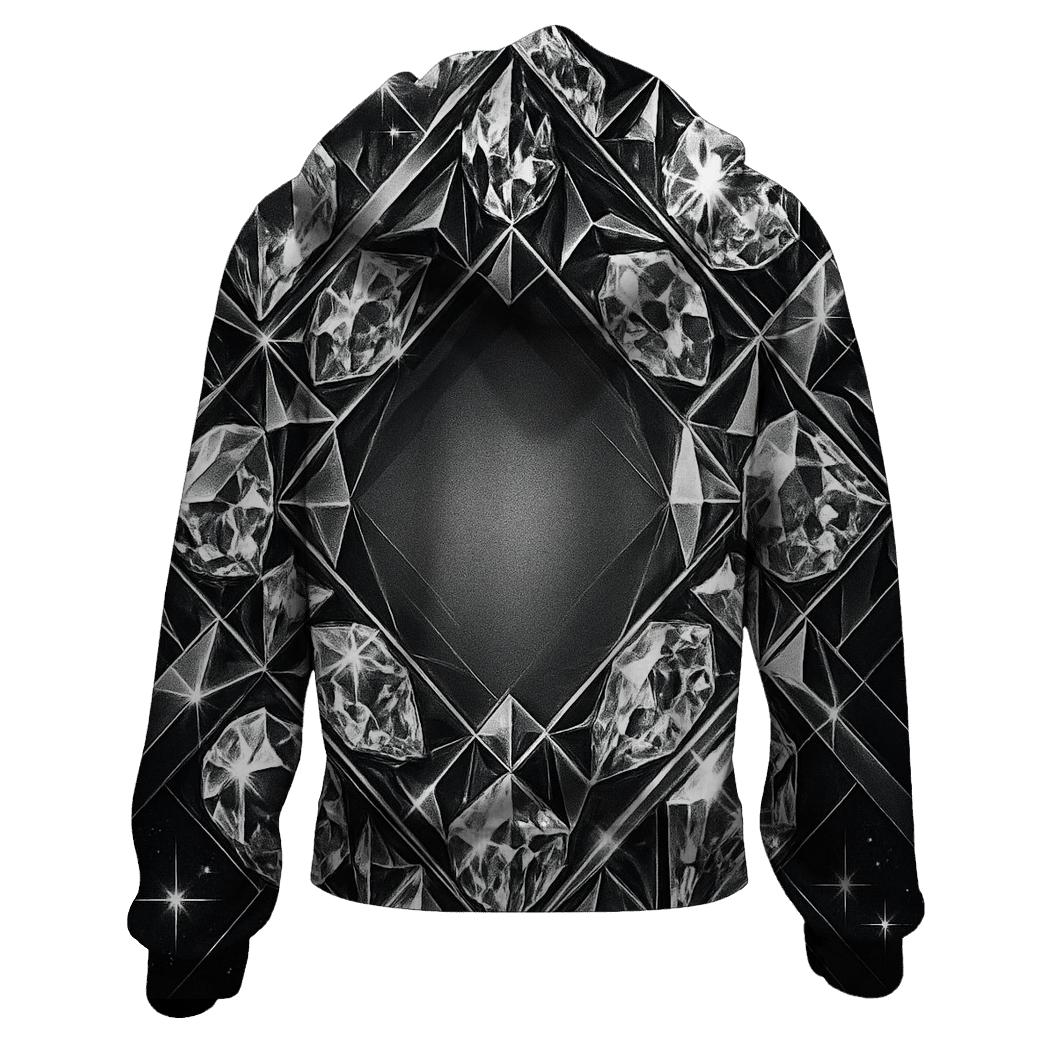 Charcoal Prism Lattice hoodie designs