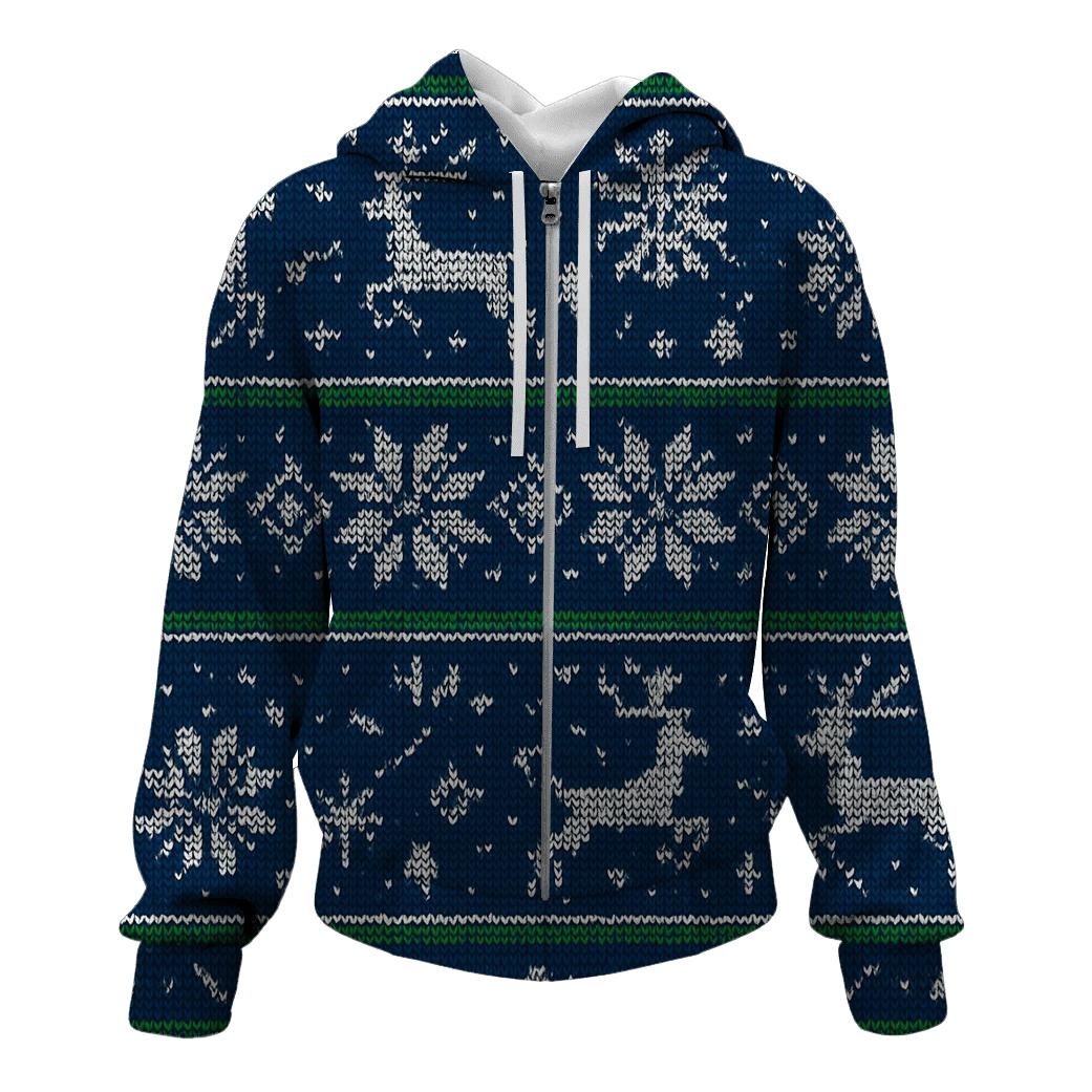 Reindeer Constellation Fair Isle Bands Design hoodie designs