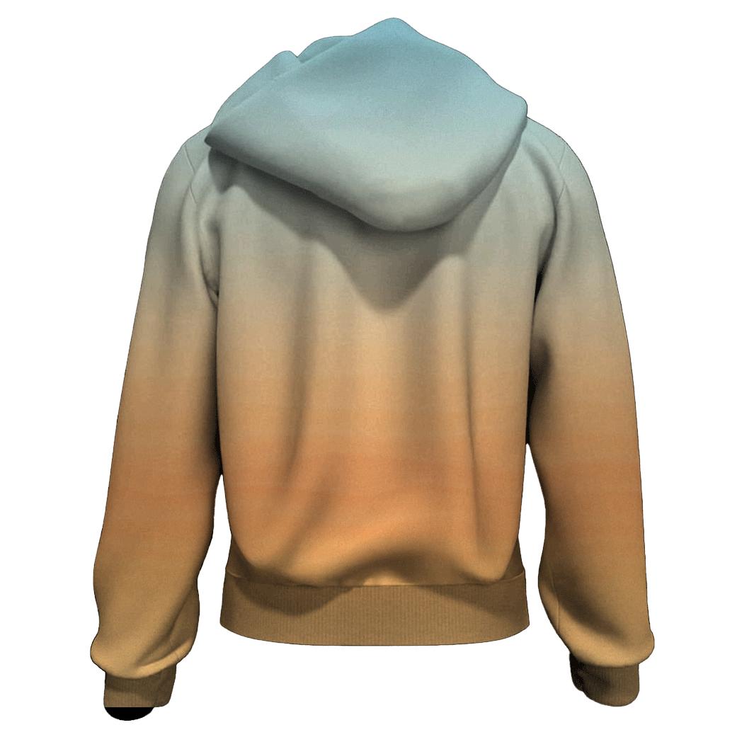 Desert Heat Haze Gradient zip-up hoodies
