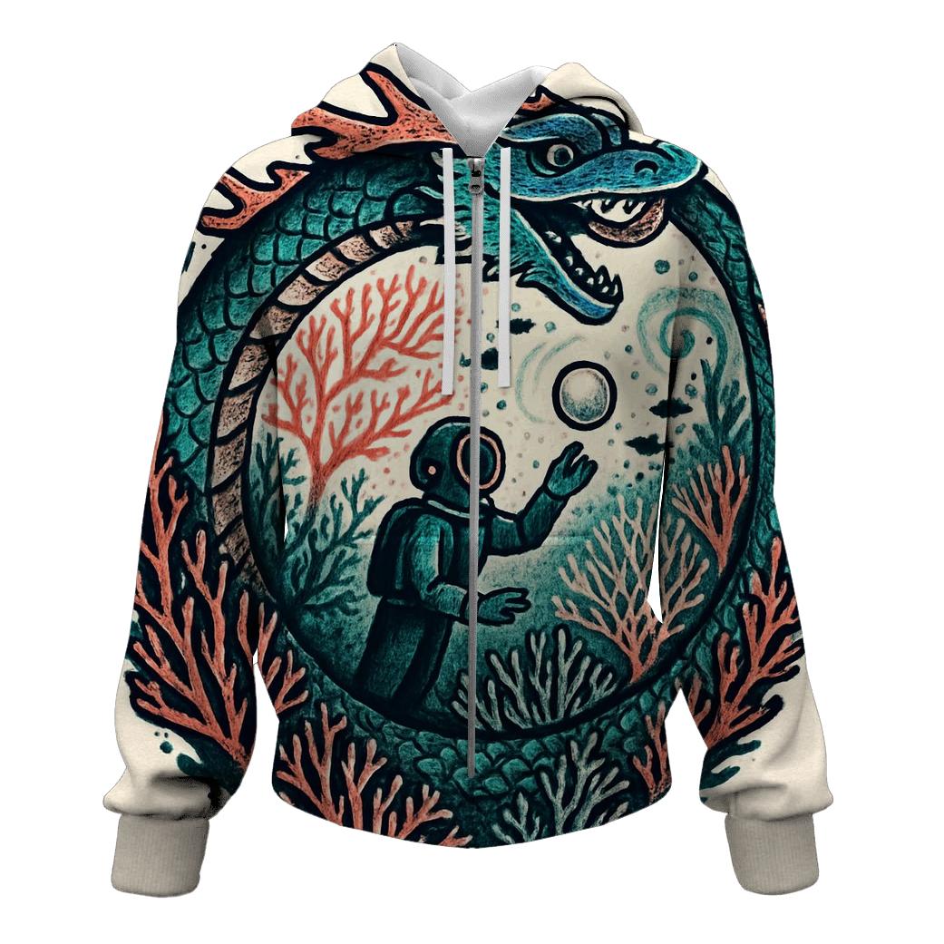 The Coral Reef Ouroboros Guardian hoodie trends