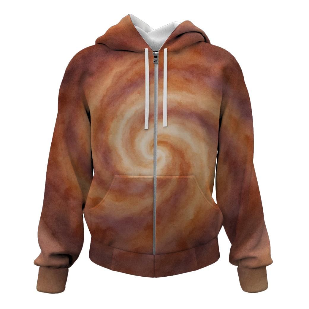 Latte Nebula Swirl hoodies fashion