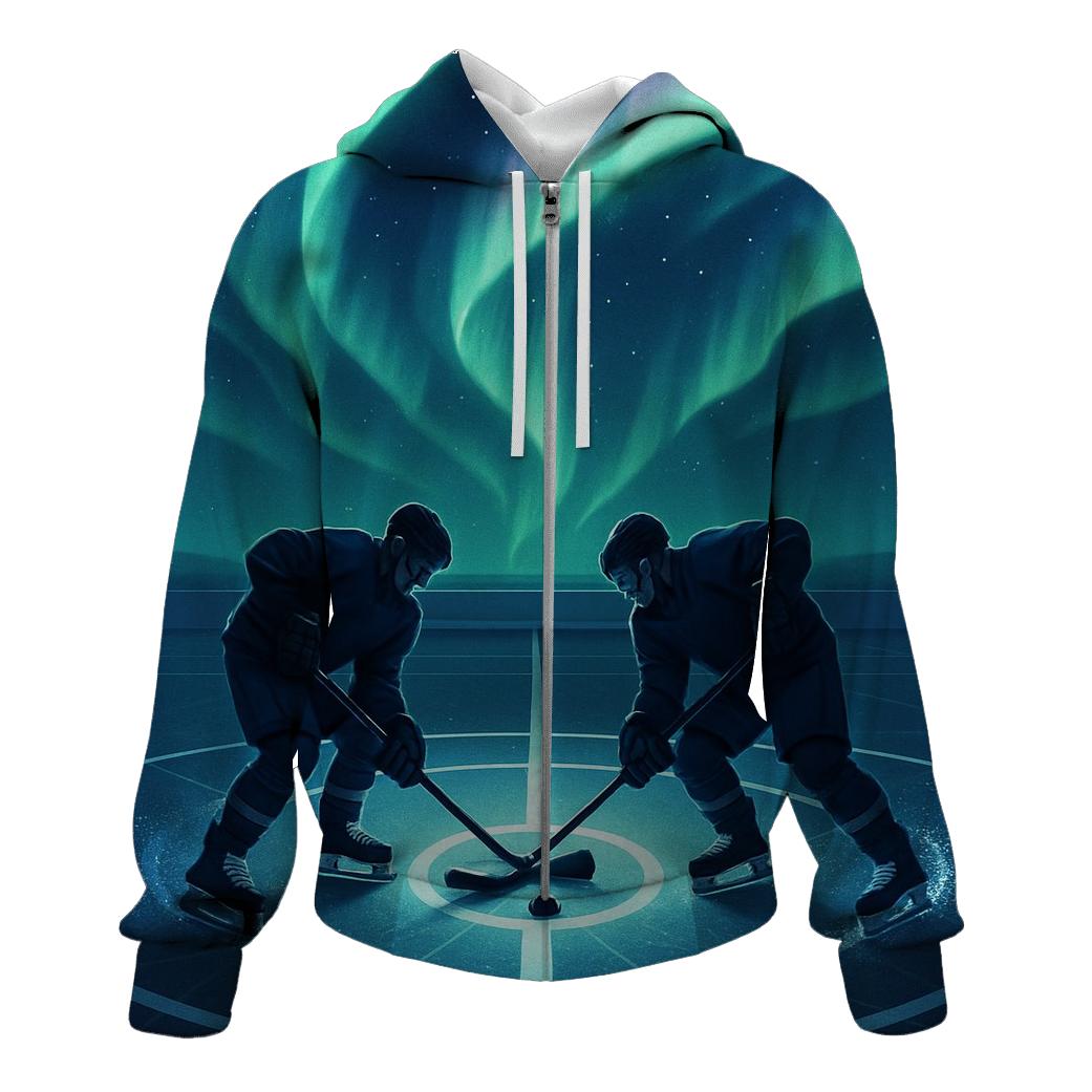 Aurora Ice Hockey Faceoff lightweight hoodies