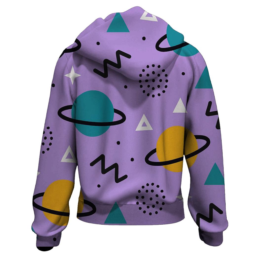 Memphis Planet Confetti hoodies fashion