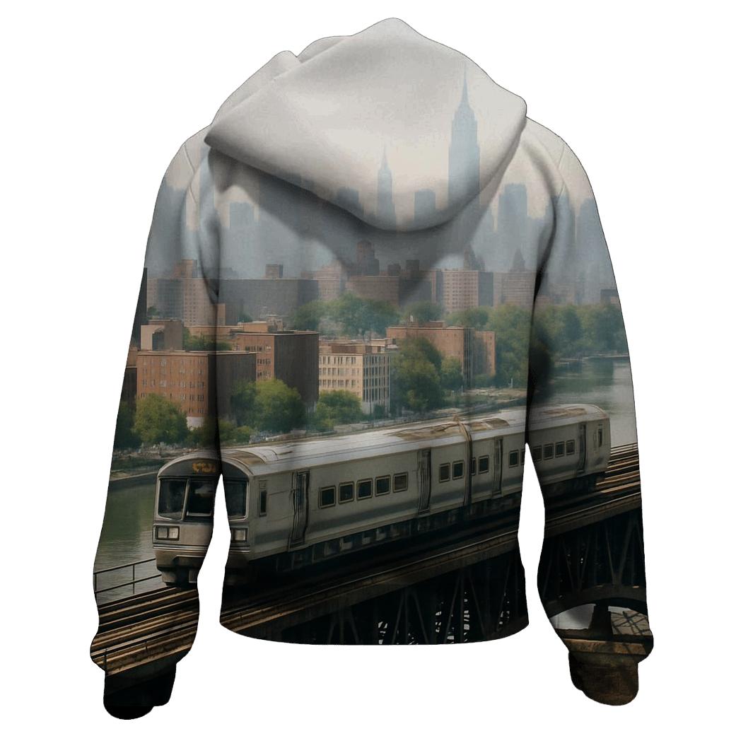 Summer Haze From Harlem River Rail Viaduct graphic hoodies