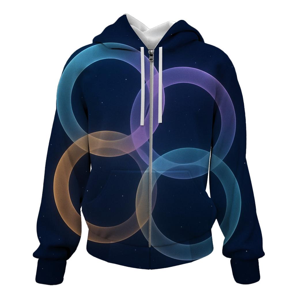 Starlit Unity Rings heavyweight hoodies
