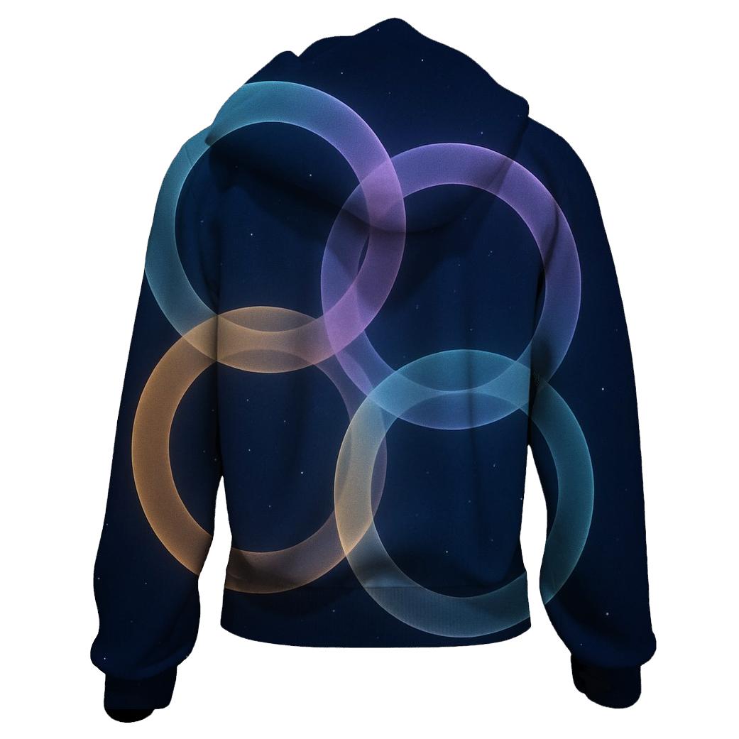 Starlit Unity Rings heavyweight hoodies
