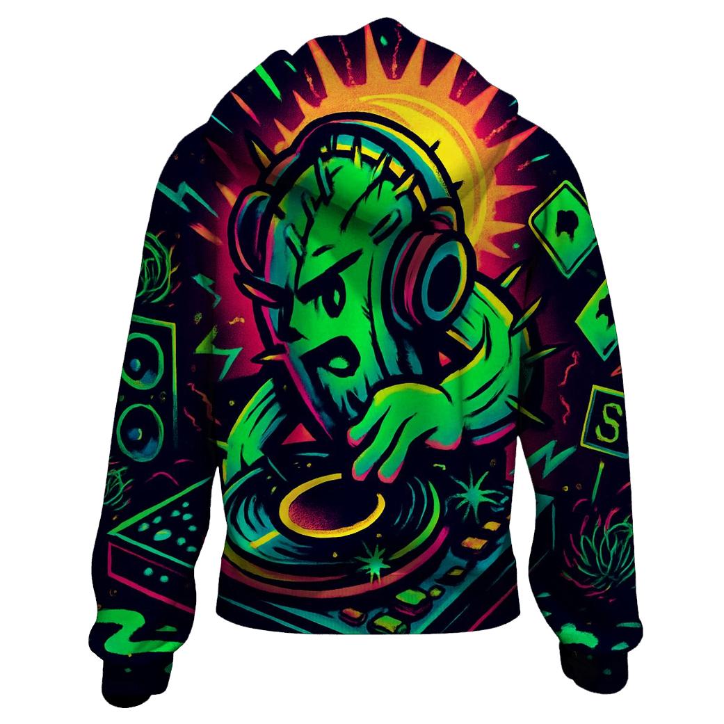 Neon Cactus Thunder DJ custom hoodies