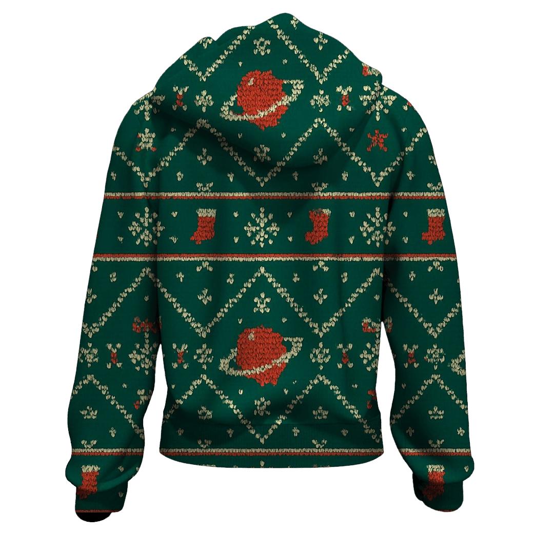 Ornament Planet Orbit Lattice Design hoodies fashion