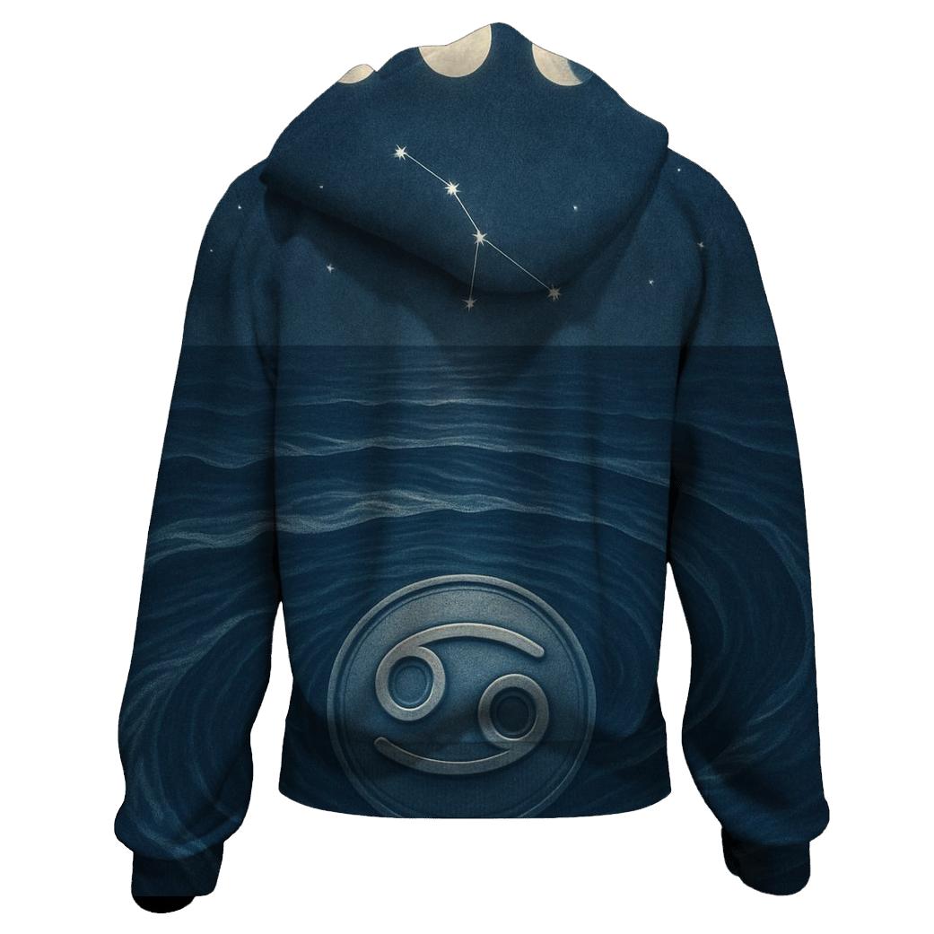 Cancer Lunar Tide Sigil lightweight hoodies