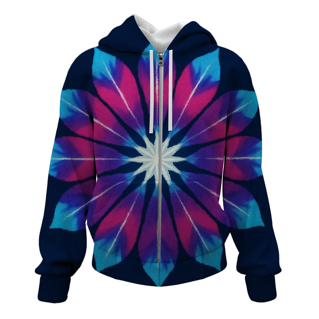 Mandala Galaxy Pinwheel Sunburst embroidered hoodies
