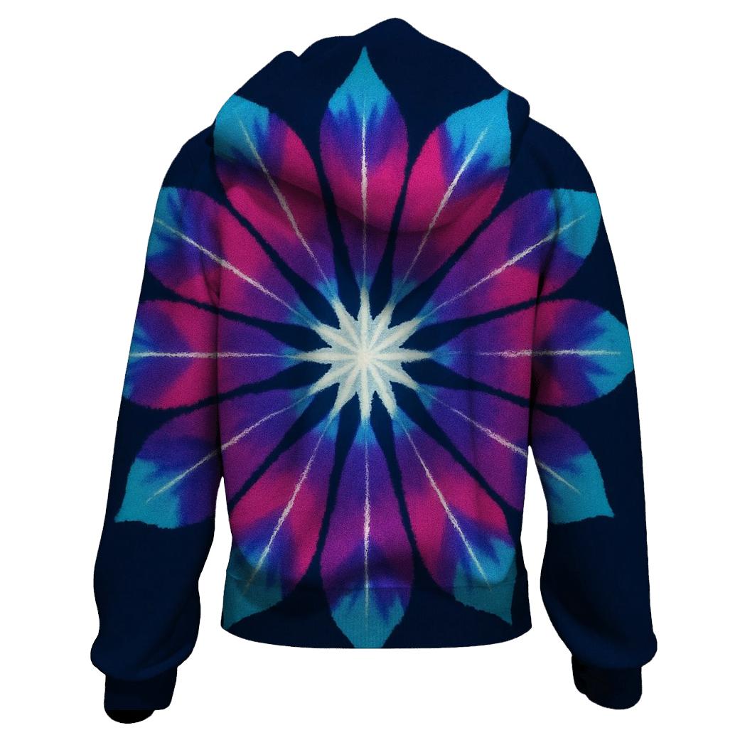 Mandala Galaxy Pinwheel Sunburst embroidered hoodies