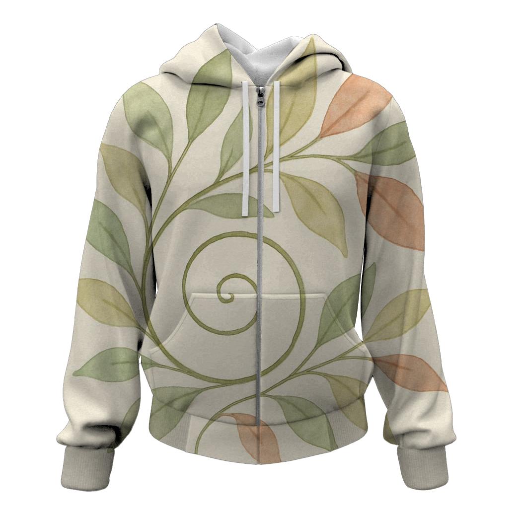 Quiet Spiral Garden lightweight hoodies