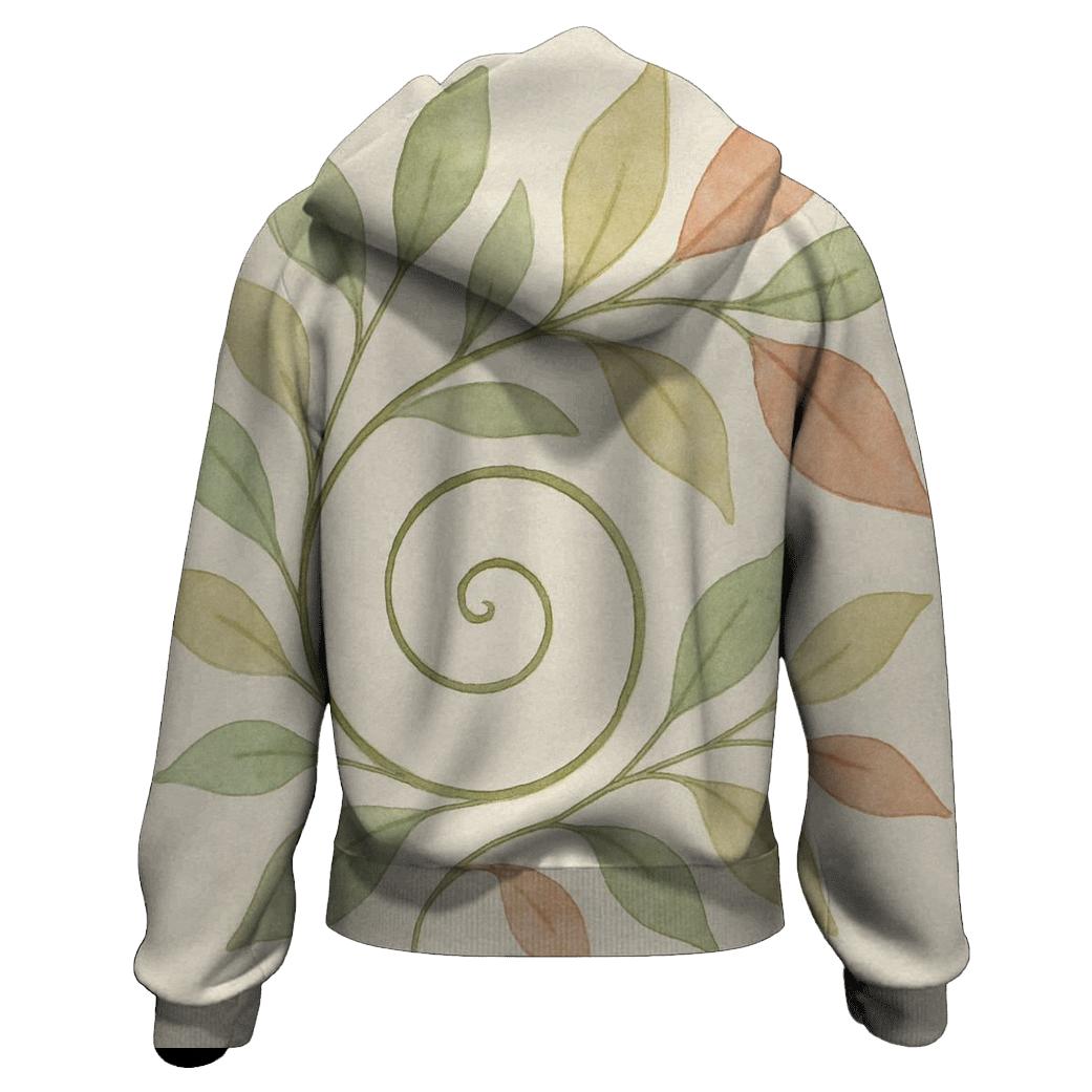 Quiet Spiral Garden lightweight hoodies