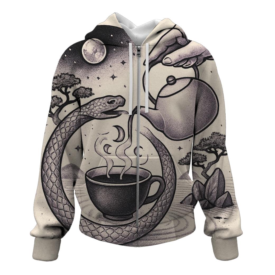The Lunar Tea Ceremony Ouroboros custom hoodies