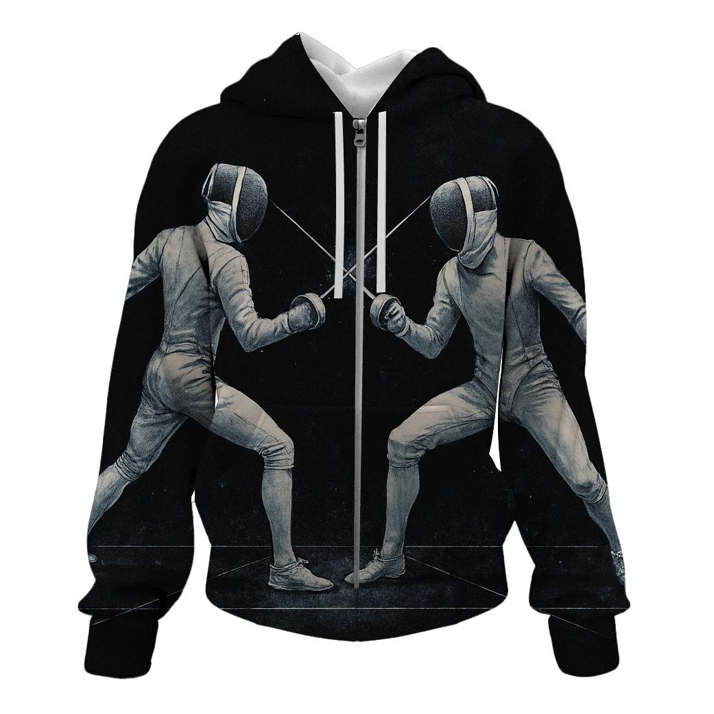 Starlit Fencing Duel hoodie styles