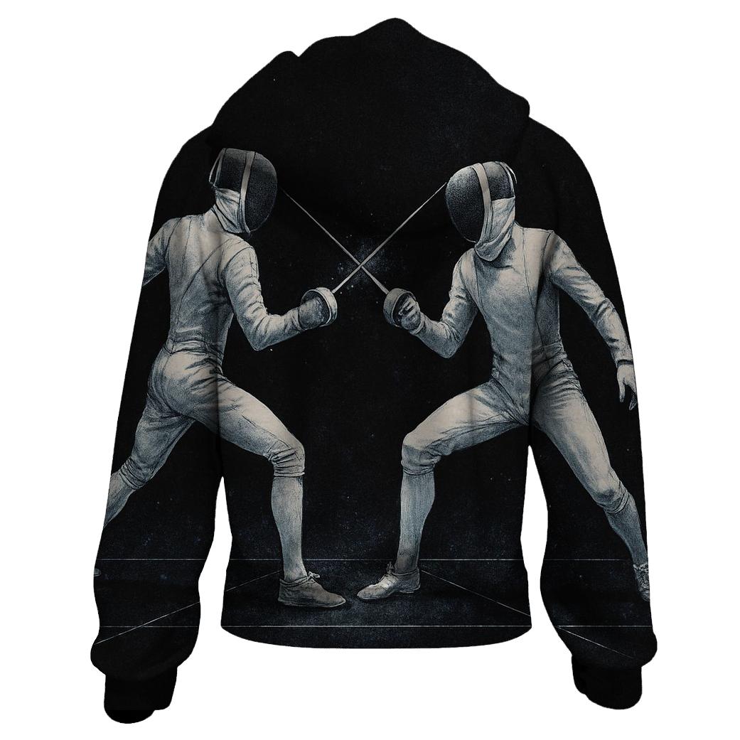 Starlit Fencing Duel hoodie styles