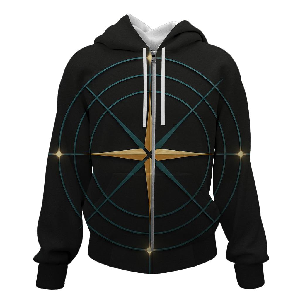 Compass Of Inner North lightweight hoodies