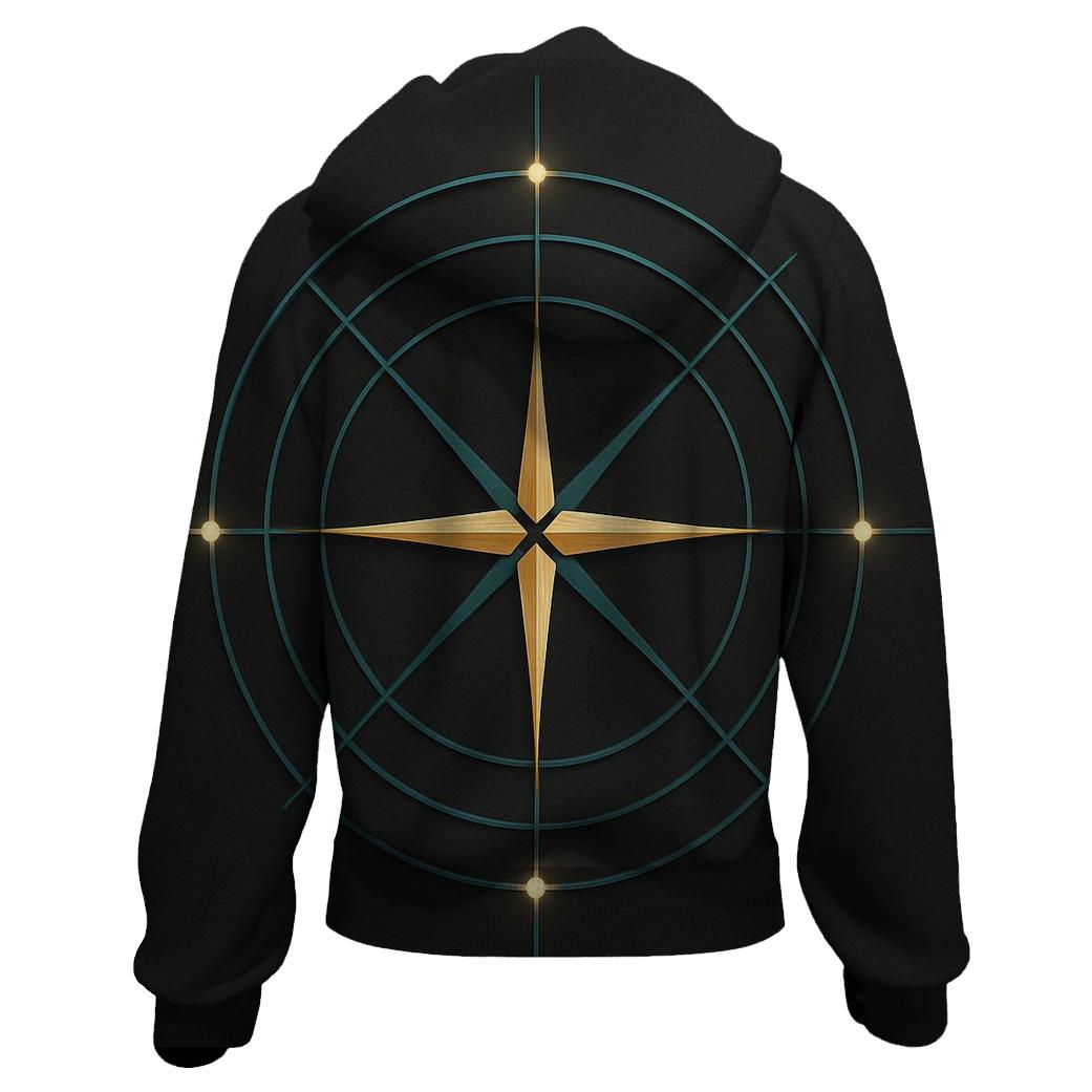 Compass Of Inner North lightweight hoodies