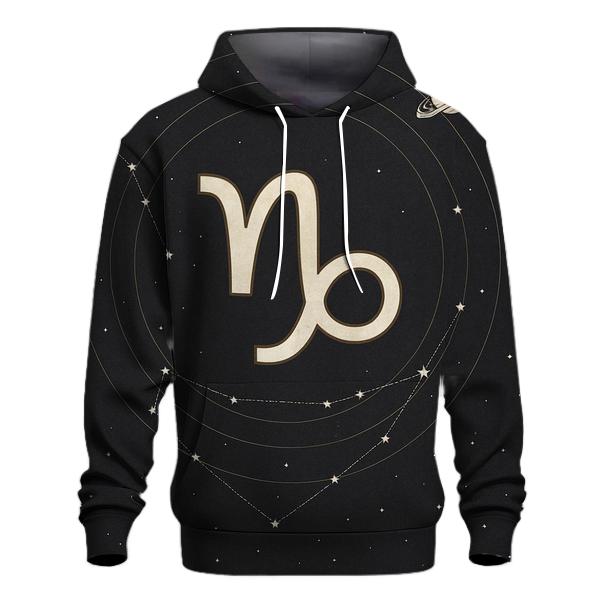 Saturn Return Capricorn Star Chart graphic hoodies
