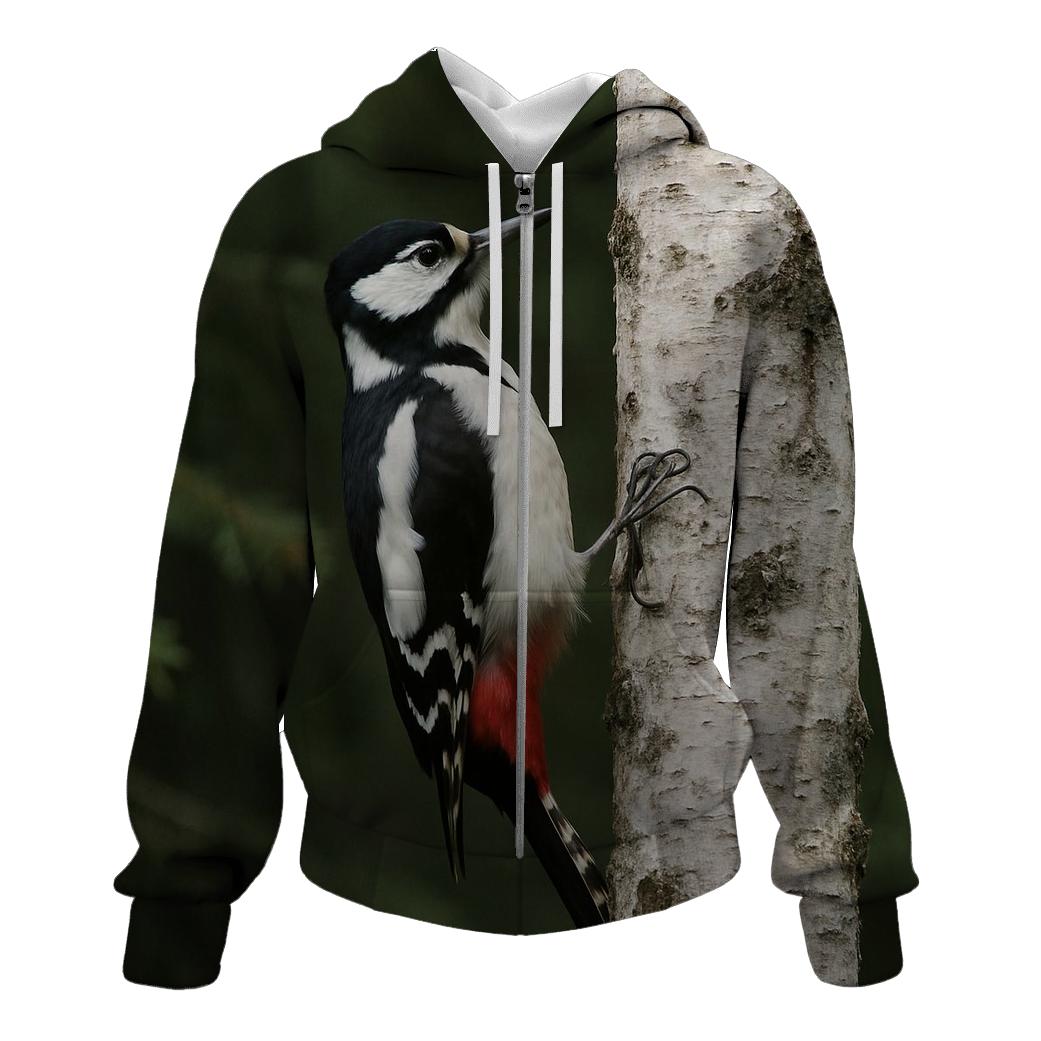 Boreal Drumline Great Spotted Woodpecker custom hoodies
