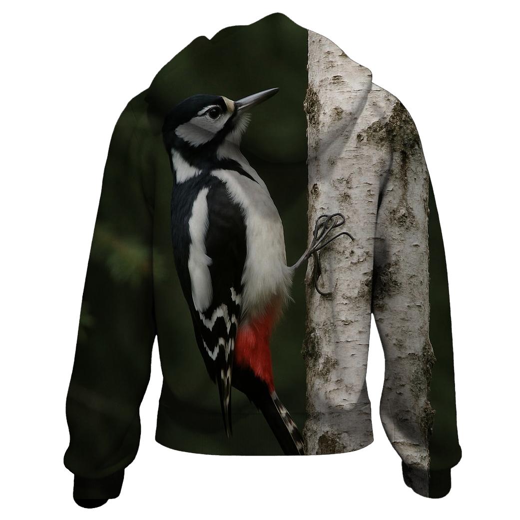 Boreal Drumline Great Spotted Woodpecker custom hoodies
