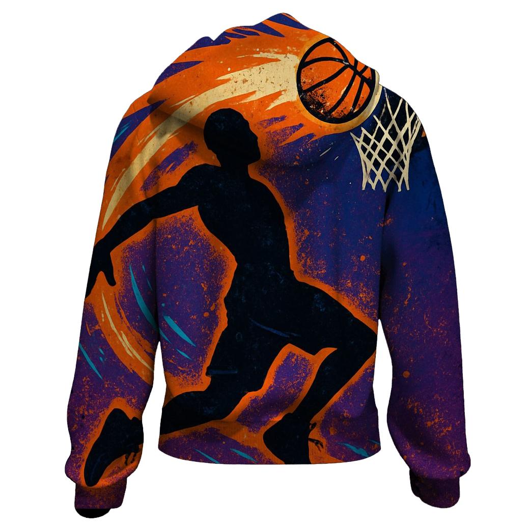 Meteor Trail Basketball Dunk premium hoodies
