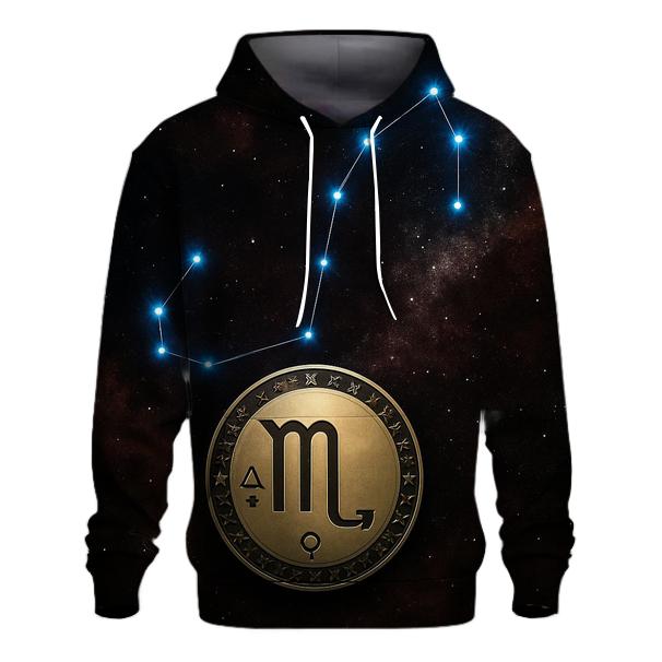 Scorpio Fixed Star Talisman printed hoodies
