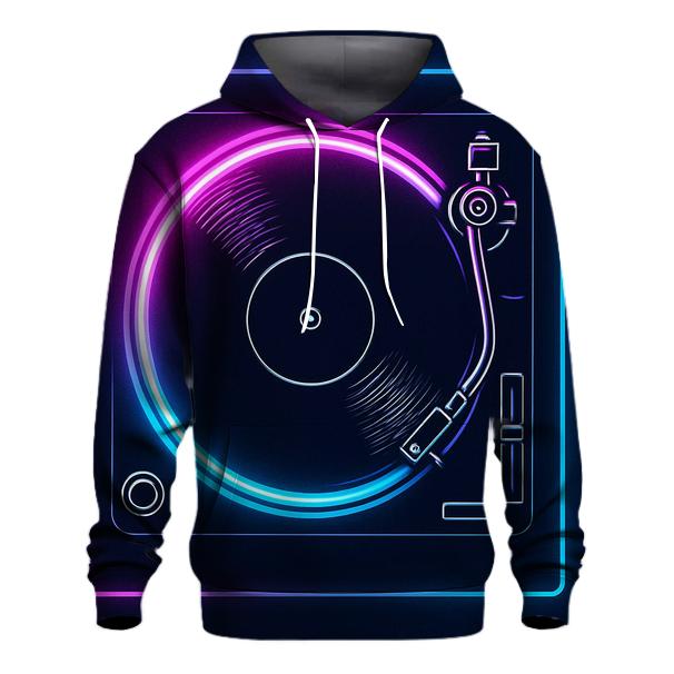 Neon Marquee Turntable hoodie designs