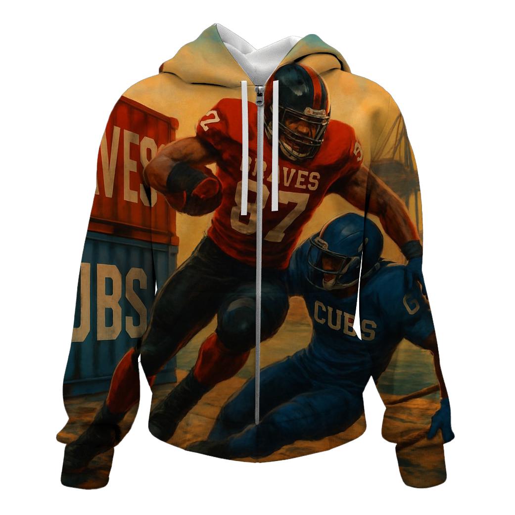 Harbor Crane Sideline Smash Braves Versus Cubs hoodie trends