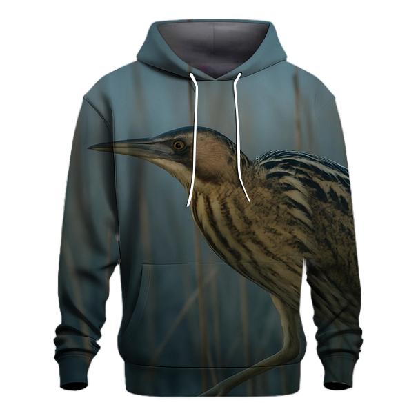 Reedbed Shadow Glide Eurasian Bittern embroidered hoodies