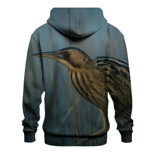 Reedbed Shadow Glide Eurasian Bittern embroidered hoodies