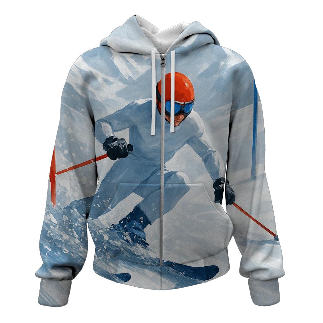 Crystal Slalom Ski Descent heavyweight hoodies
