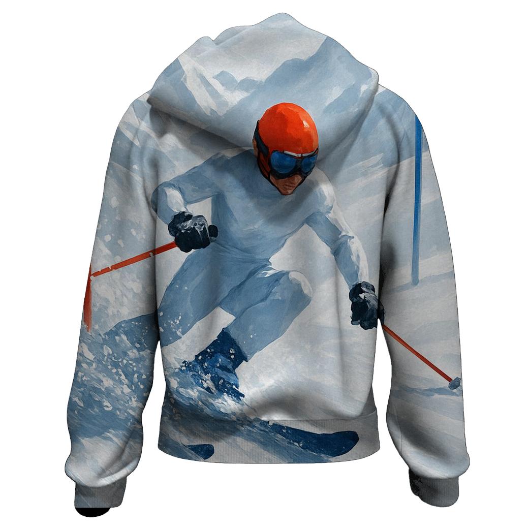 Crystal Slalom Ski Descent heavyweight hoodies