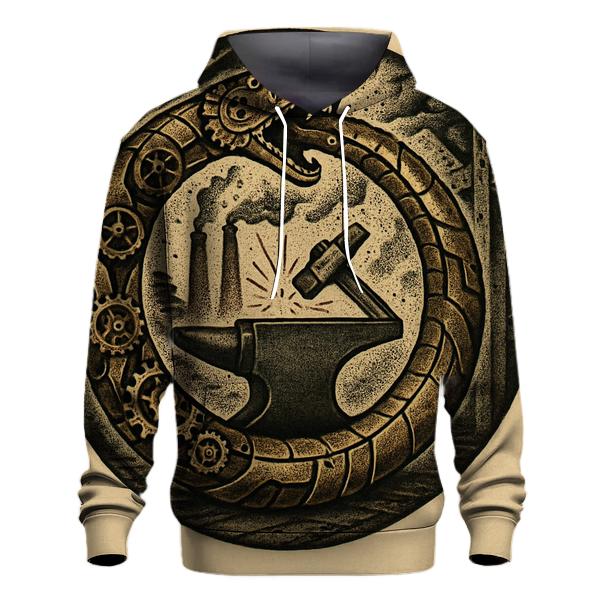 The Clockwork Ouroboros Foundry designer hoodies