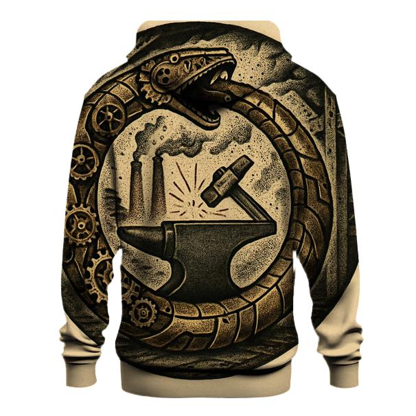 The Clockwork Ouroboros Foundry designer hoodies